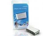 Concentrador USB (Hub) 4 puertos con alimentacion - C4USB2