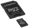 Memoria Micro Secure Digital SD de 1 Gb. + Adaptador a SD