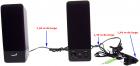 Parlantes Genius 2.0 de 100 W P.M.P.O. Negros SP-S110