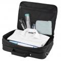 Maletin de 17" Sumdex poli�ster negro PON-303