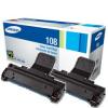 Cartucho de Toner Samsung MLT-D108S Pack de 2 cartuchos original