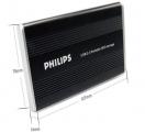 Disco Duro 160 Gb sata de 2.5" en gabinete externo de philips SD