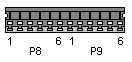 Conectores P8 y P9 en la placa